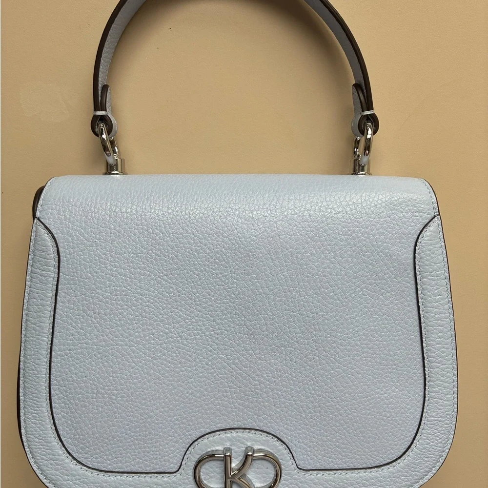 Kate Spade New York Kyla Leather Top Handle Saddle Shoulder Bag in Serenity NWOT - Picture 4 of 6